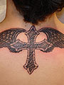 tattoo - gallery1 by Zele - religious - 2008 01 wing and cross tattoo 0055
